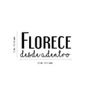 Vinyl Wall Art Decal - Florece Desde Adentro / Bloom From Within - 12"x 25" - Trendy Cute Inspirational Spanish Quote Sticker For Home Bedroom Closet Living Room Office Decor 4