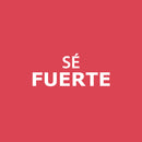 Vinyl Wall Art Decal - Sé Fuerte / Be Strong - 10"x 25" - Trendy Positive Motivating Spanish Quote Sticker For Home Bedroom Living Room Office Gym Fitness Decor 1