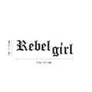Vinyl Wall Art Decal - Rebel Girl - Trendy Inspirational Quote Sticker For Girls Home School Office Living Room Teen Room Bedroom Makeup Mirror Decor 4