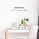 Vinyl Wall Art Decal - Inner Peace And Serenity - 7" x 30" - Trendy Inspirational Positive Quote Sticker For Home Office Bedroom Closet Kids Room Living Room Coffee Shop Decor 2
