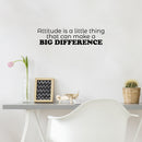 Vinyl Wall Art Decal - Attitude Is A Little Thing That Can Make A Big Difference - 6" x 25" - Modern Inspiring Positive Vibes Quote Sticker For Bedroom School Office Coffee Shop Decor 3