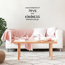 Vinyl Wall Art Decal - Leave Footprints Of L?ve And Kindness Wherever You Go - Modern Cute Quote Sticker For Bedroom Kids Room Playroom Nursery School Decor 3