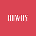 Vinyl Wall Art Decal - Howdy - 8" x 25" - Trendy Inspirational Funny Cute Quote Sticker For Home Bedroom Living Room Kids Room Playroom Daycare Nursery School Decor 1