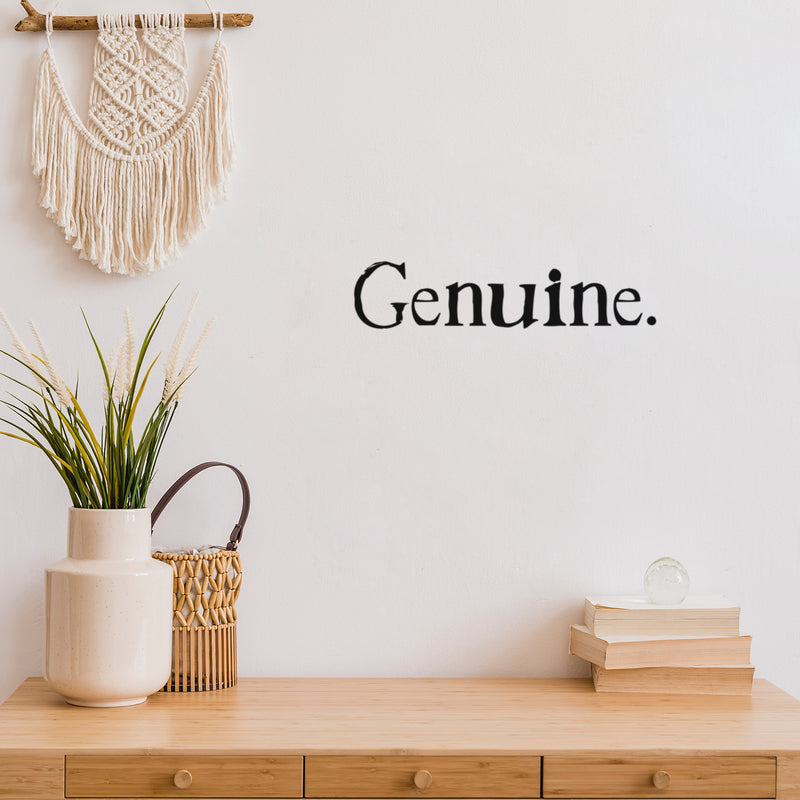 Vinyl Wall Art Decal - Genuine - 4. Modern Inspirational Positive Self Love Quote Sticker For Home School Office Bedroom Closet Living Room Decor 2