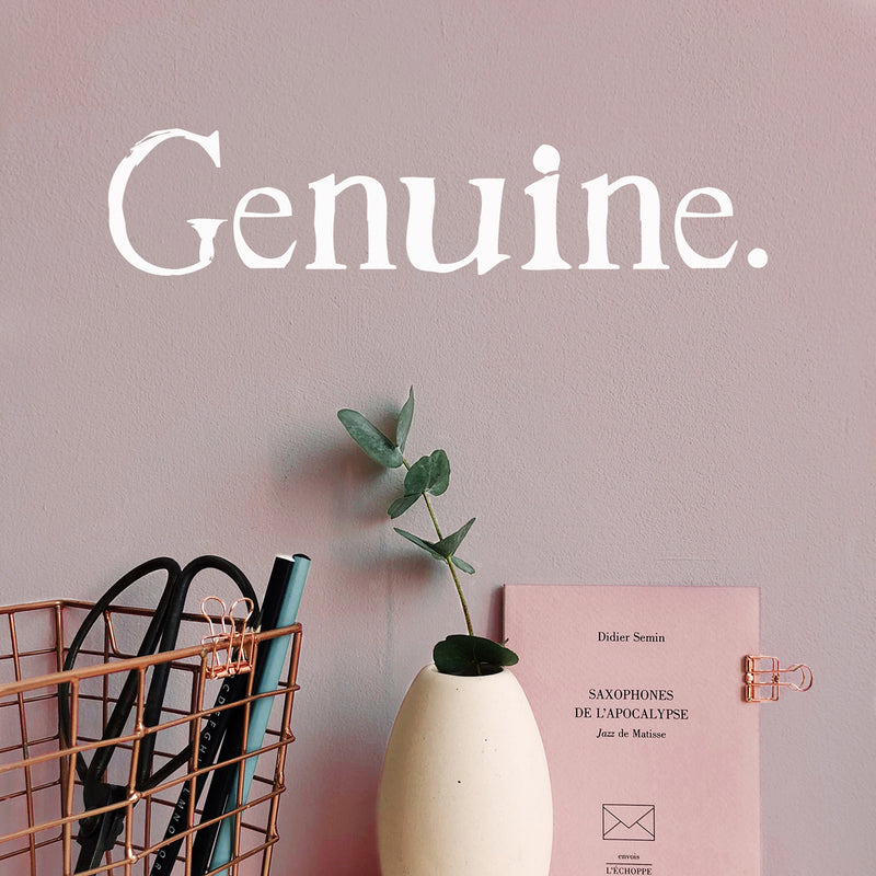 Vinyl Wall Art Decal - Genuine - 4.5" x 20" - Modern Inspirational Positive Self Love Quote Sticker For Home School Office Bedroom Closet Living Room Decor 2