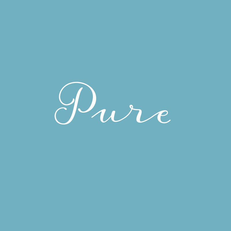 Vinyl Wall Art Decal - Pure - 5.4" x 15" - Modern Inspirational Positive Self Love Quote Sticker For Home School Office Bedroom Closet Living Room Decor 1