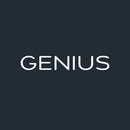 Vinyl Wall Art Decal - Genius - 4" x 25" - Trendy Motivational Positive Hard Work Quote Sticker For Home Bedroom Living Room Playroom  School Classroom Office Store Coffee Shop Decor 1