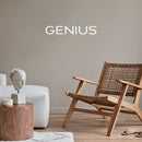 Vinyl Wall Art Decal - Genius - 4" x 25" - Trendy Motivational Positive Hard Work Quote Sticker For Home Bedroom Living Room Playroom  School Classroom Office Store Coffee Shop Decor 2
