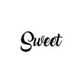 Vinyl Wall Art Decal - Sweet - 7. Modern Inspirational Cute Word Quote Sticker For Kids Room Living Room Home School Classroom Bedroom Mirror Decor 1