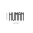 Vinyl Wall Art Decal - Human - 14.5" x 25" - Modern Positive Inspirational Minimalist Quote Sticker For Home Bedroom Living Room School Office Coffee Shop Decor 4