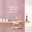 Vinyl Wall Art Decal - No One Can Copy Your Heart ?? - 17" x 23" - Modern Lovely Inspirational Self Esteem Quote Sticker For Bedroom Closet Living Room School Office Decor 3