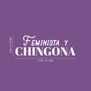 Vinyl Wall Art Decal - Feminista y Chingona - 10" x 30" - Trendy Sarcastic Funny Feminine Adult Mexican Joke Quote Sticker For Office  Store Coffee Shop Bedroom Living Room Decor 4