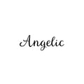 Vinyl Wall Art Decal - Angelic - Modern Inspirational Positive Cute Word Quote Sticker For Home School Office Bedroom Closet Kids Room Living Room Decor 1