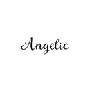 Vinyl Wall Art Decal - Angelic - 8" x 25" - Modern Inspirational Positive Cute Word Quote Sticker For Home School Office Bedroom Closet Kids Room Living Room Decor 1