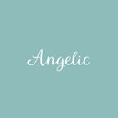 Vinyl Wall Art Decal - Angelic - 8" x 25" - Modern Inspirational Positive Cute Word Quote Sticker For Home School Office Bedroom Closet Kids Room Living Room Decor 1