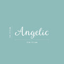 Vinyl Wall Art Decal - Angelic - 8" x 25" - Modern Inspirational Positive Cute Word Quote Sticker For Home School Office Bedroom Closet Kids Room Living Room Decor 4