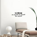 Vinyl Wall Art Decal - Working On Myself; By Myself For Myself - 8.5" x 25" - Modern Lovely Inspiring Self Esteem Quote Sticker For Bedroom Closet Living Room School Office Decor 3