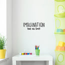 Vinyl Wall Art Decal - Imagination Has No Limit - 8.5" x 25" - Trendy Inspiring Fun Positive Quote Sticker For Bedroom Living Room Kids Room Playroom Daycare Nursery School Decor 2