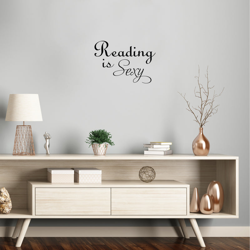 Vinyl Wall Art Decal - Reading Is Sexy - Trendy Fun Motivational Positive Vibes Quote Sticker For Living Room School Classroom Office Coffee Shop Library Decor 3