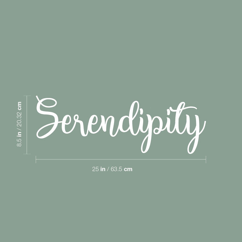 Vinyl Wall Art Decal - Serendipity - 8. Modern Optimistic Inspirational Minimalist Quote Sticker For Home Bedroom Living Room School Office Coffee Shop Decor 5