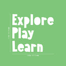Vinyl Wall Art Decal - Explore Play Learn - 17" x 18" - Trendy Inspiring Fun Positive Quote Sticker For Living Room Baby Room Kids Room Playroom Daycare Nursery School Decor 4