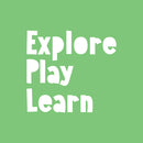 Vinyl Wall Art Decal - Explore Play Learn - 17" x 18" - Trendy Inspiring Fun Positive Quote Sticker For Living Room Baby Room Kids Room Playroom Daycare Nursery School Decor 1