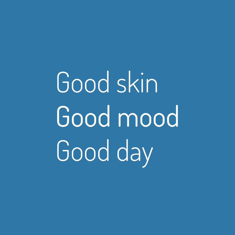 Vinyl Wall Art Decal - Good Skin Good Mood Good Day - 16" x 20" - Modern Inspirational SkinCare Quote Sticker For Home Bedroom Bathroom Mirror Living Room Spa Decor 1