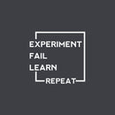 Vinyl Wall Art Decal - Experiment Fail Learn Repeat - 15" x 17" - Trendy Inspiring Good Vibes Quote Sticker For Living Room School Classroom Office Coffee Shop Library Decor 1
