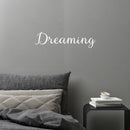 Vinyl Wall Art Decal - Dreaming - 5.4" x 20" - Modern Inspirational Cute Word Quote Sticker For Kids Room Living Room Home School Classroom Bedroom Mirror Decor 3