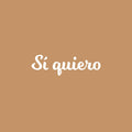 Vinyl Wall Art Decal - Si Quiero / Yes I Want - 6" x 20" - Motivating Positive Lifestyle Spanish Quote Sticker For Home Bedroom Closet Living Room Office Coffee Shop Restaurant Decor 1