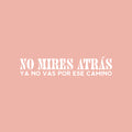 Vinyl Wall Art Decal - No Mires Atrás Ya No Vas Por Ese Camino / Don't Look Back You Don't Go Down That Road Anymore - 5" x 25" -  Positive Spanish Quote Sticker For Home Office Decor 1