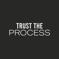 Vinyl Wall Art Decal - Trust The Process - 7.5" x 25" - Modern Inspiring Optimistic Vibes Quote Sticker For Bedroom Closet Living Room Playroom Classroom School Office Decor 1