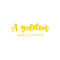 Vinyl Wall Art Decal - A Golden State Of Mind - 8.5" x 25" - Trendy Inspiring Positive Vibes Quote Sticker For Bedroom Closet Living Room Office School Classroom Coffee Shop Decor 1