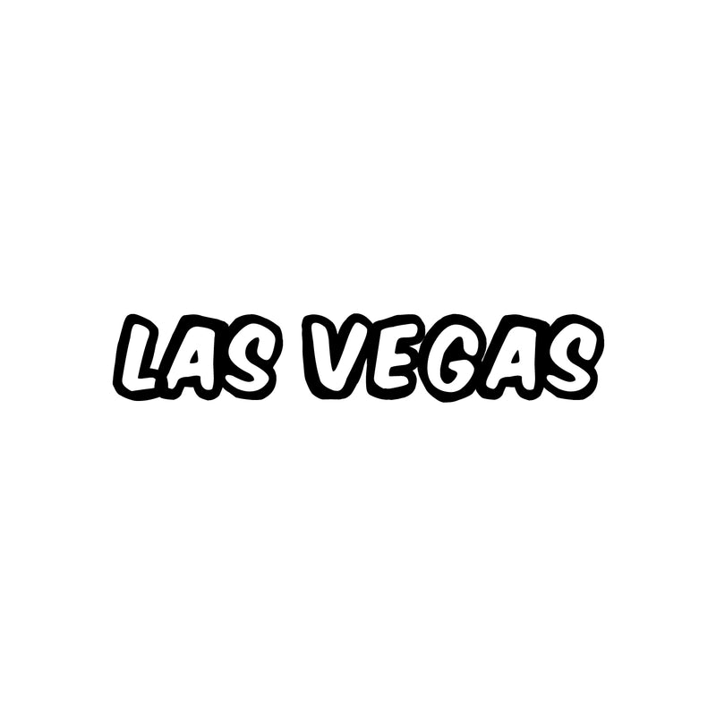 Vinyl Wall Art Decal - Las Vegas - 10" x 55" - Trendy Modern Design USA City Name Word Quote Sticker For Home School Classroom Work Office Store Coffee Shop Decor 1