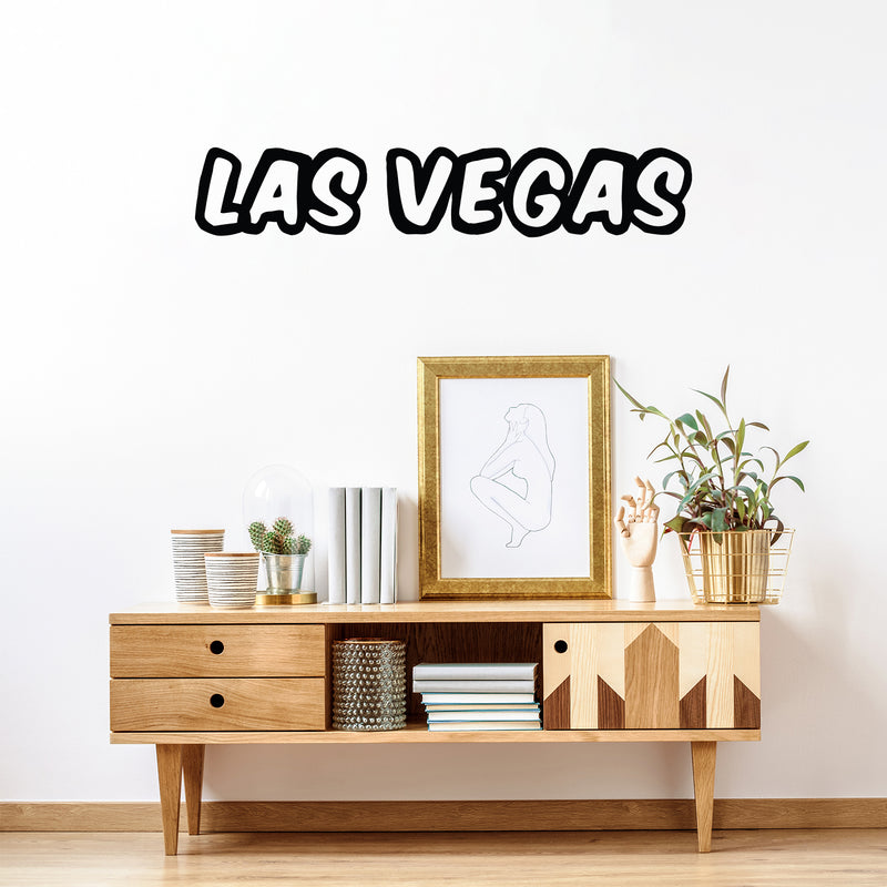 Vinyl Wall Art Decal - Las Vegas - 10" x 55" - Trendy Modern Design USA City Name Word Quote Sticker For Home School Classroom Work Office Store Coffee Shop Decor 3