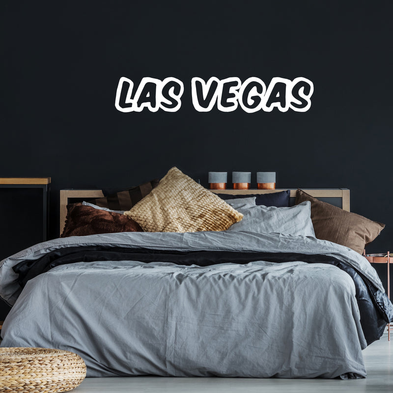Vinyl Wall Art Decal - Las Vegas - 10" x 55" - Trendy Modern Design USA City Name Word Quote Sticker For Home School Classroom Work Office Store Coffee Shop Decor 3