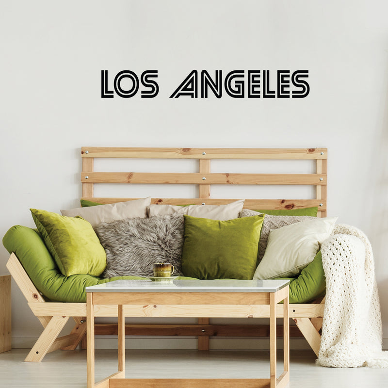 Vinyl Wall Art Decal - Los Angeles - 7.5" x 55" - Trendy Modern Design USA City Name Word Quote Sticker For Home School Classroom Work Office Store Coffee Shop Decor 3