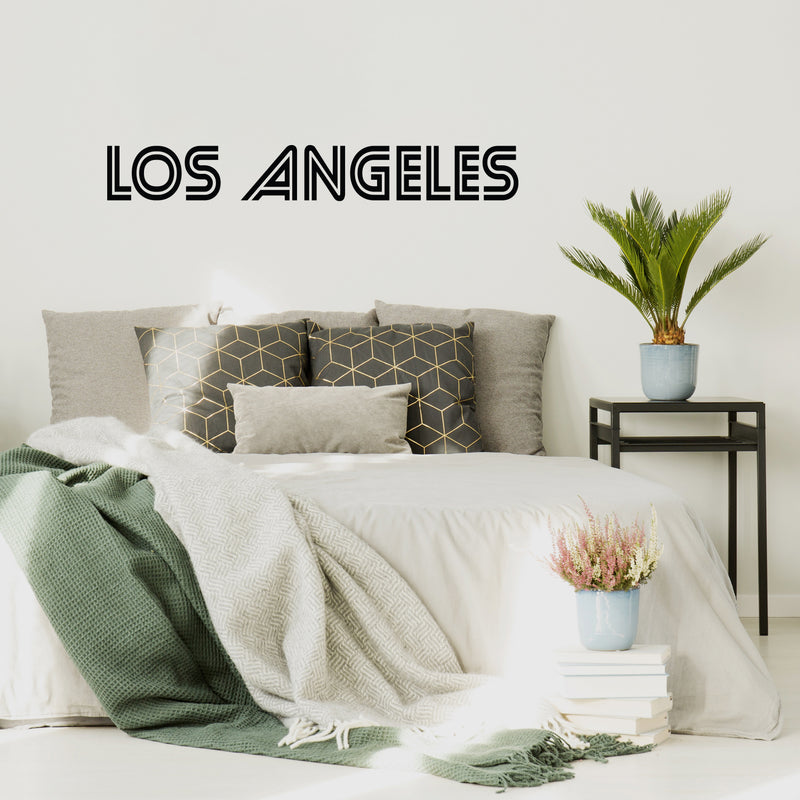 Vinyl Wall Art Decal - Los Angeles - 7.5" x 55" - Trendy Modern Design USA City Name Word Quote Sticker For Home School Classroom Work Office Store Coffee Shop Decor 2