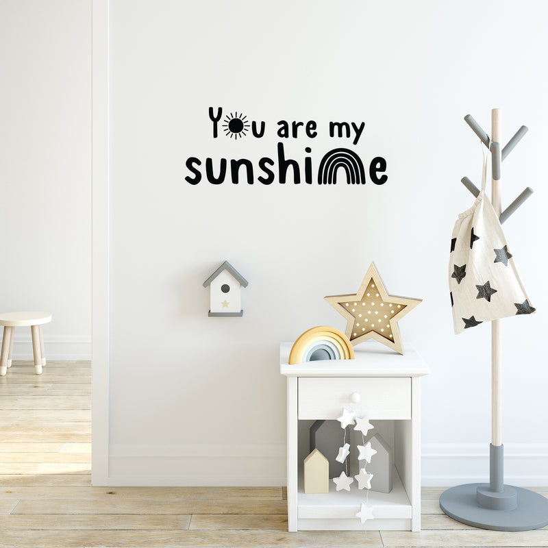 Vinyl Wall Art Decal - Y??u Are My Sunshine - Trendy Fun Lovely Inspiring Quote Sticker For Bedroom Baby Room Kids Room Playroom Daycare Nursery Decor 3