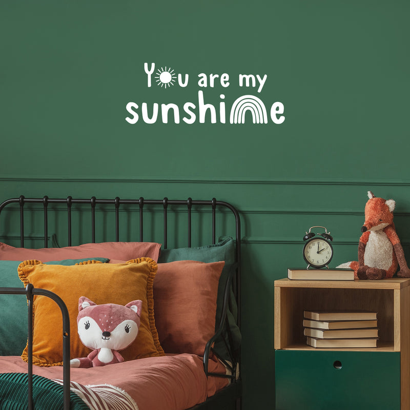 Vinyl Wall Art Decal - Y??u Are My Sunshine - Trendy Fun Lovely Inspiring Quote Sticker For Bedroom Baby Room Kids Room Playroom Daycare Nursery Decor 5