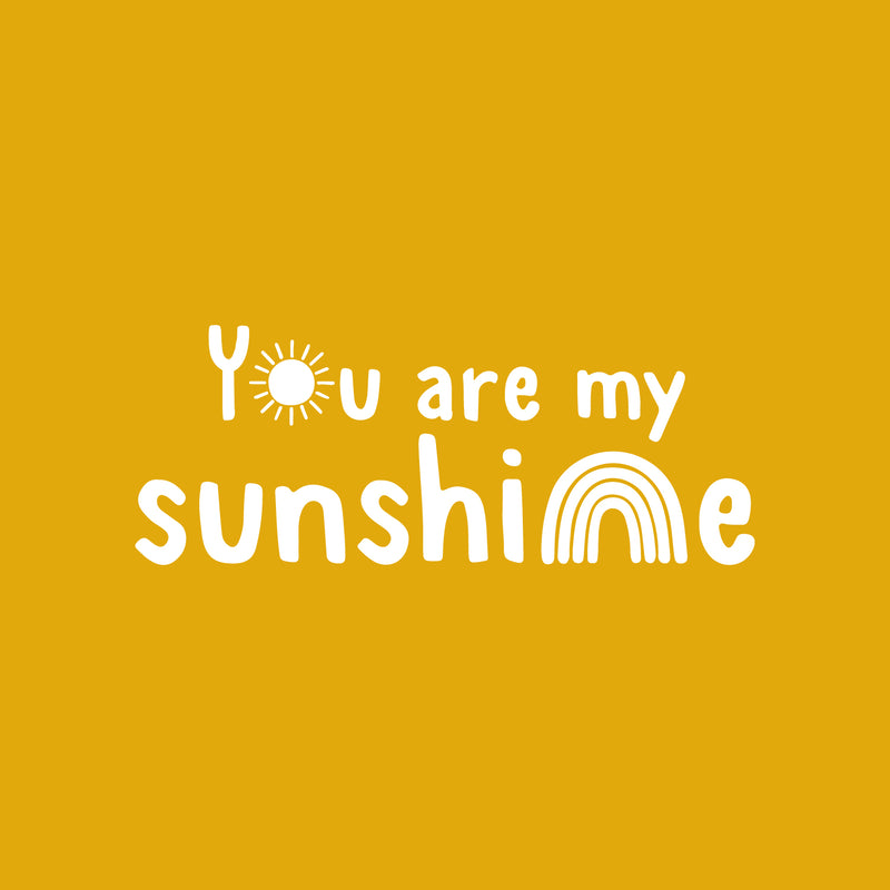 Vinyl Wall Art Decal - Y??u Are My Sunshine - 10" x 26" - Trendy Fun Lovely Inspiring Quote Sticker For Bedroom Baby Room Kids Room Playroom Daycare Nursery Decor 1