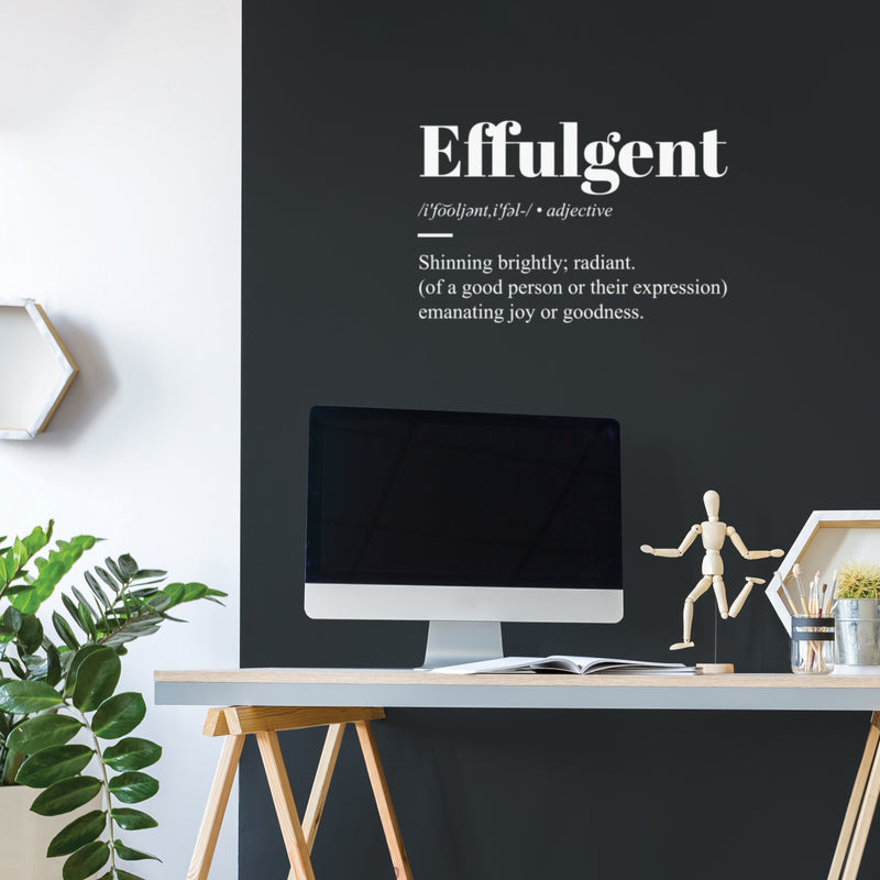 Vinyl Wall Art Decal - Effulgent Definition  - 16" x 25" - Love Modern Inspirational Positive Quote Sticker For Family Home Bedroom Work Office Living Room Decor 2