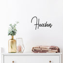 Vinyl Wall Art Decal - Heaven - Modern Inspirational Cute Word Quote Sticker For Kids Room Living Room Home School Classroom Bedroom Mirror Decor 2