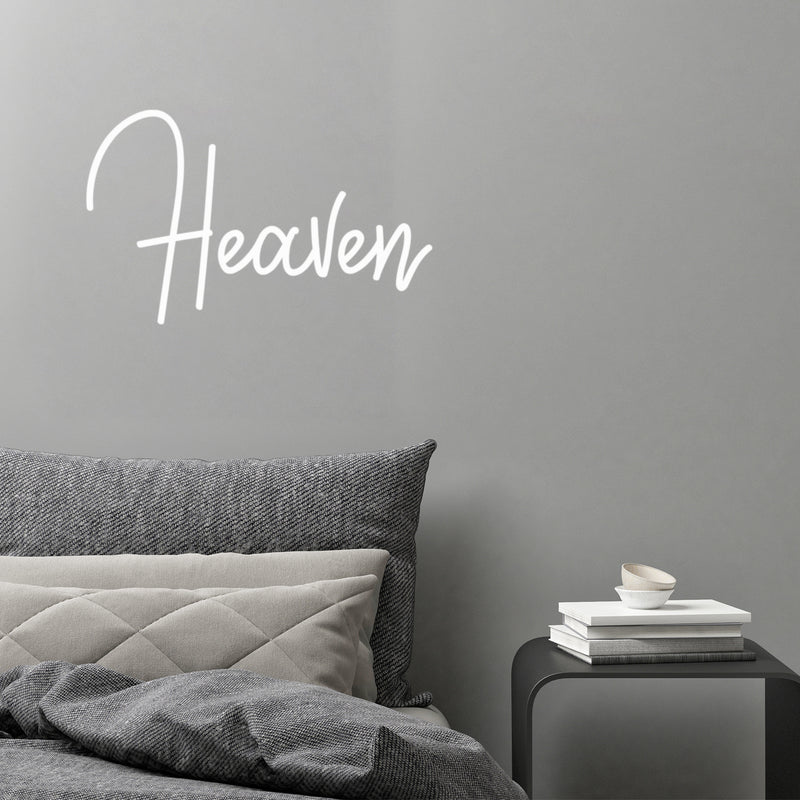 Vinyl Wall Art Decal - Heaven - 11" x 16" - Modern Inspirational Cute Word Quote Sticker For Kids Room Living Room Home School Classroom Bedroom Mirror Decor 2