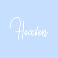 Vinyl Wall Art Decal - Heaven - 11" x 16" - Modern Inspirational Cute Word Quote Sticker For Kids Room Living Room Home School Classroom Bedroom Mirror Decor 1