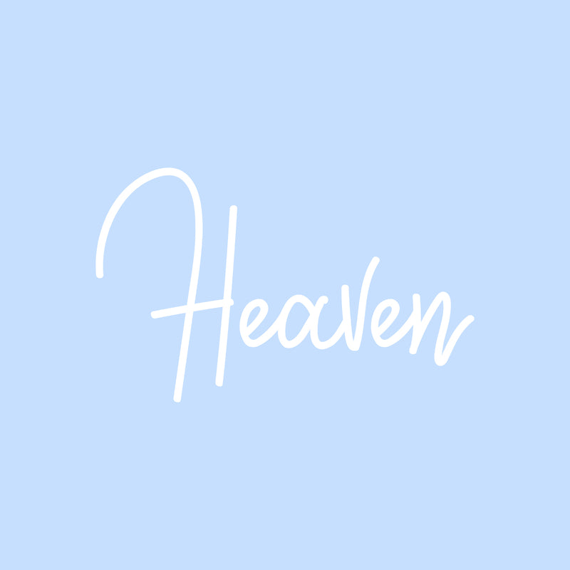 Vinyl Wall Art Decal - Heaven - 11" x 16" - Modern Inspirational Cute Word Quote Sticker For Kids Room Living Room Home School Classroom Bedroom Mirror Decor 1