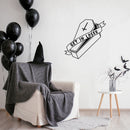 Vinyl Wall Art Decal - Get In Loser -Trendy Fun Halloween Joke Quote Coffin Design Sticker For Living Room Windows Doors Storefront Coffee Shop School Office Spooky Decor 3