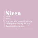 Vinyl Wall Art Decal - Siren Meaning - 15" x 25" - Modern Optimistic Inspirational Minimalist Quote Sticker For Home Bedroom Closets Living Room School Office Coffee Shop Decor 4