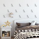 Set Of 16 Vinyl Wall Art Decal - Baby Dinosaurs Pattern - From 4.5" x 5" Each - Lovely Inspirational Fun Design Sticker For Kids Bedroom Playroom Nursery Daycare School Decor 2