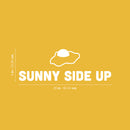 Vinyl Wall Art Decal - Sunny Side Up - 9" x 26" - Trendy Fun Positive Breakfast Quote Egg Design Sticker For Home Kitchen Dining Room Restaurant Coffee Shop Office Decor 4
